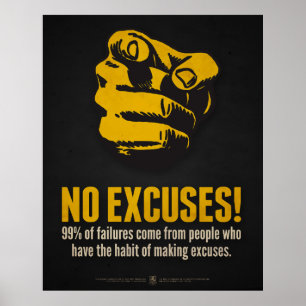 Poster Nenhumas desculpas!