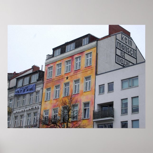 Pôster Nenhumas pessoas são ilegalmente! (Hamburgo) (Frente)