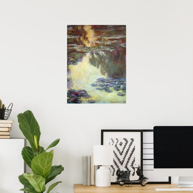 Pôster Nenúfares de Claude Monet, Arte Fino Antigo (Escritório em casa)
