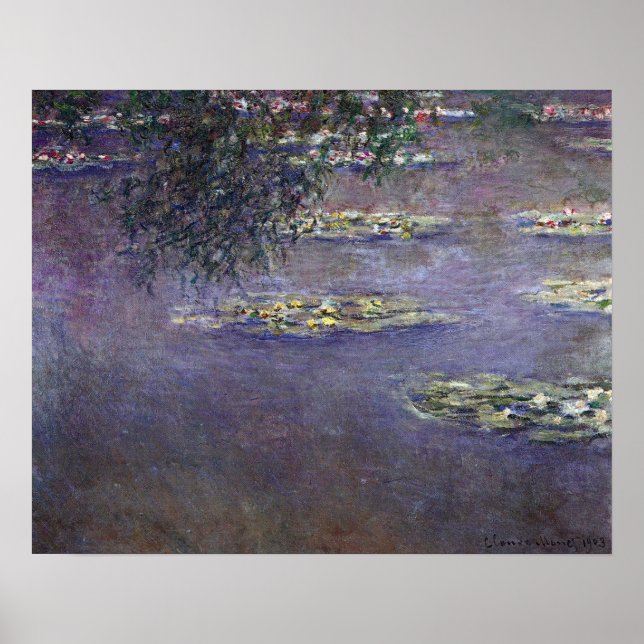 Pôster Nenúfares de Claude Monet, Impressionismo Antigo (Frente)