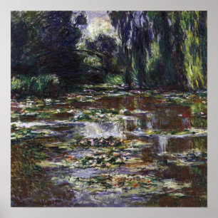 Pôster Nenúfares no Lago por Claude Monet, Arte Antigo