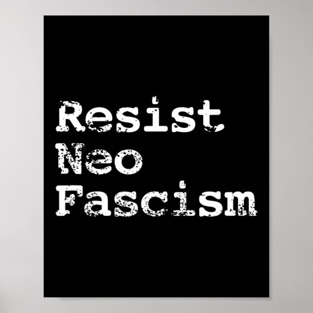 Poster Neo Fascismo Anti Trump Anti-Bolsonaro Presente #2 (Frente)
