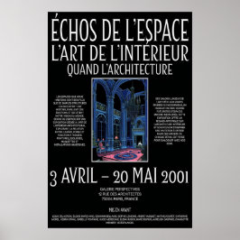 Poster Neo-Gothic Interior Art Print 2001 French Gallery