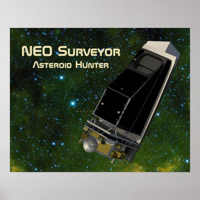 Poster NEO Surveyor Asteroid Hunter (Frente)