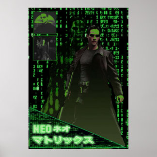 Poster Neo The Matrix Japonês