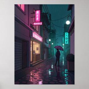 Poster Neon Alley