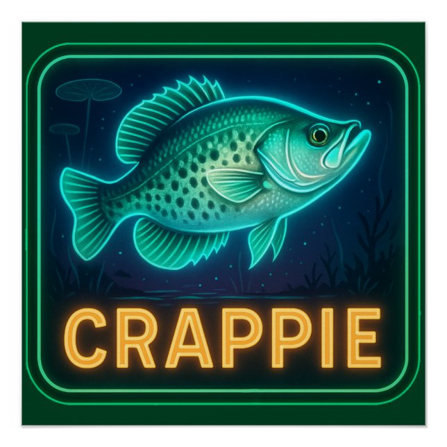 Pôster Neon Crappie Poster (Frente)