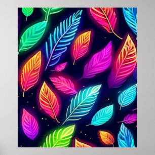 Poster Neon deixa a arte brilhante vibrante