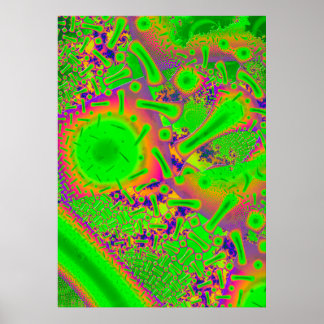 Pôster Neon Dicroic Psychedelic