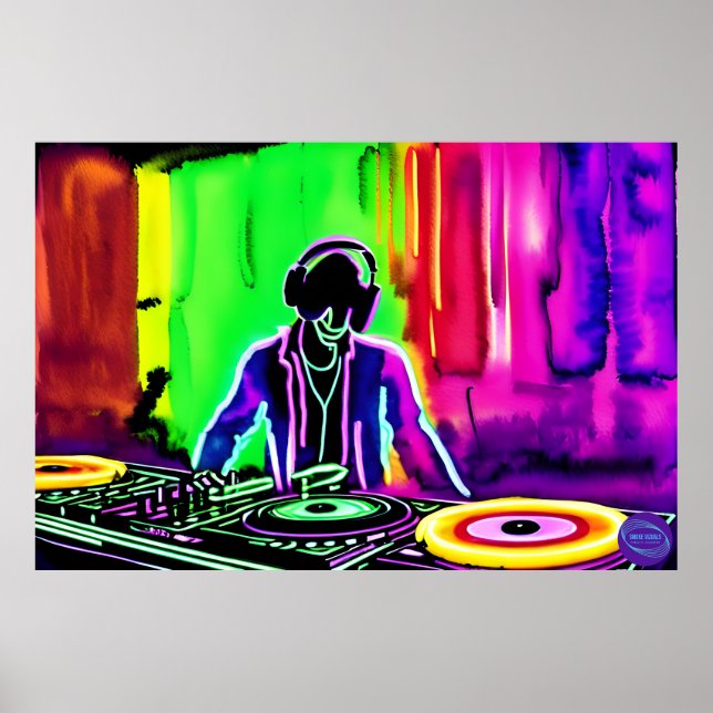 POSTER NEON DJ (Frente)