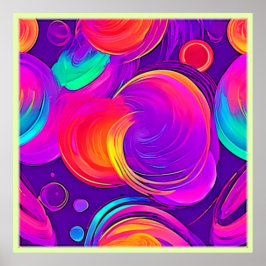 Poster Neon Etéreo: Sonhos Abstratos