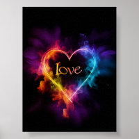 Neon "Love" Heart