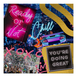 Pôster Neon Nova York