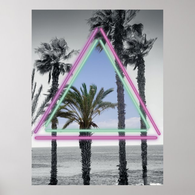 Poster Neon Palm (Frente)
