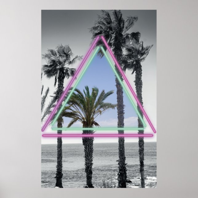 Poster Neon Palm (Frente)