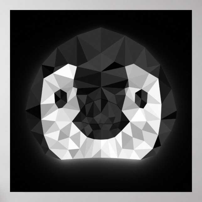 Pôster Neon Penguin (Frente)