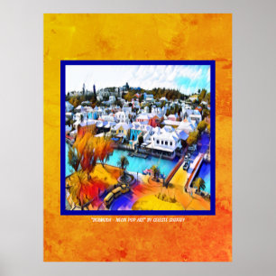 Poster Neon Pop Art Bermuda