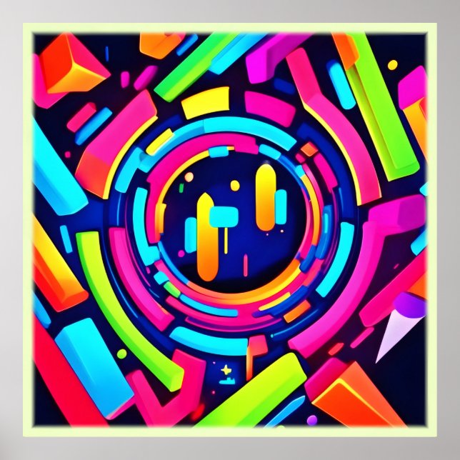 Poster Neon Pulse: Uma Sinfonia Digital (Frente)