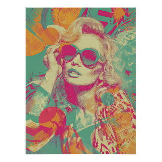 Pôster Neon Retro Muse