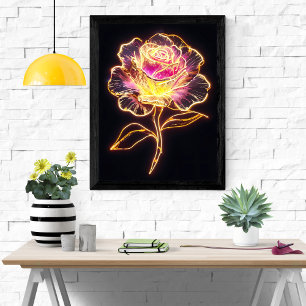 Poster Neon Rosa