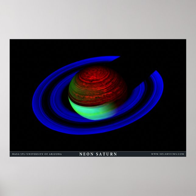 Poster Neon Saturn (Frente)