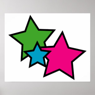 Pôster Neon Stars
