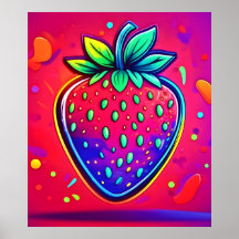 Neon Strawberry Pop
