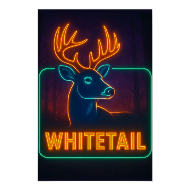 Pôster Neon Whitetail Poster (Frente)