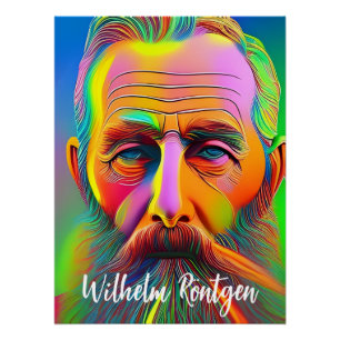 Pôster Neon Wilhelm Röntgen