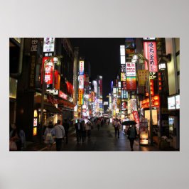 Poster Néons de Tóquio à noite