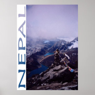 Pôster Nepal Mountain Scene