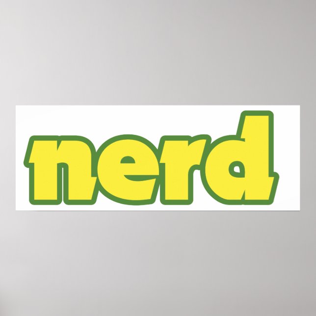 Pôster Nerd (Frente)