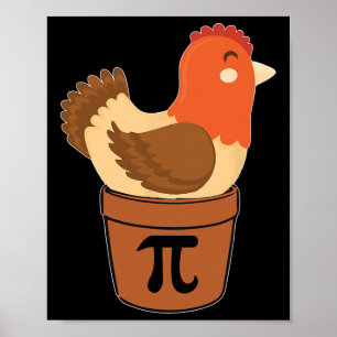 Poster Nerd De Matemática Engraçado De Frango, Engenheiro