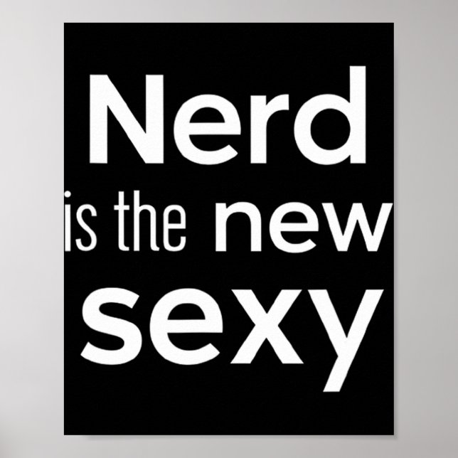 Poster Nerd Is The New Y Gamers Software Engineers Origin (Frente)