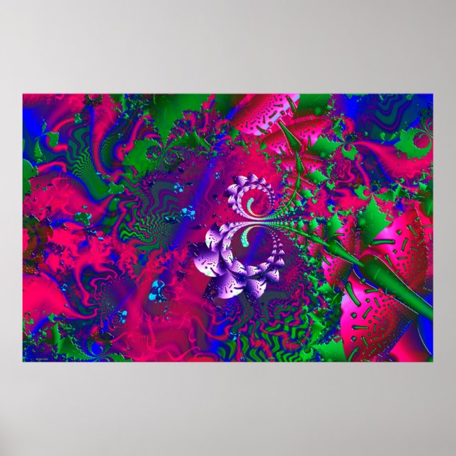 Poster Nerdberry Psychedelic Fractal (Frente)