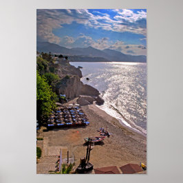 Poster Nerja Calahonda Beach Andalusia Costa del Sol