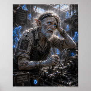 Poster Nervosismo / Montador / Oficina Mecânica