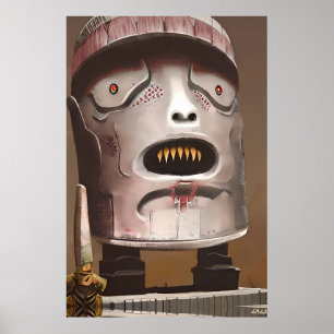 Poster Nervoso Idol Ken Gage Tiki Art