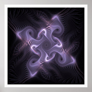 Poster Nest Fractal Purple ID715