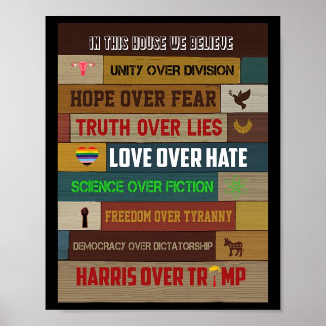 Poster Nesta Assembleia, Acreditamos Que Harris Sobre Tru (Frente)