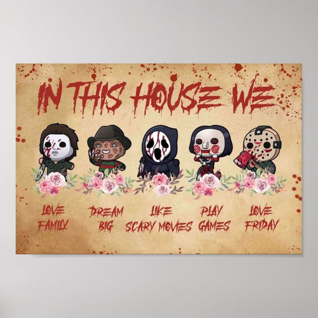 Poster Nesta Casa Adoramos Um Sonho Familiar Grande Como  (Frente)