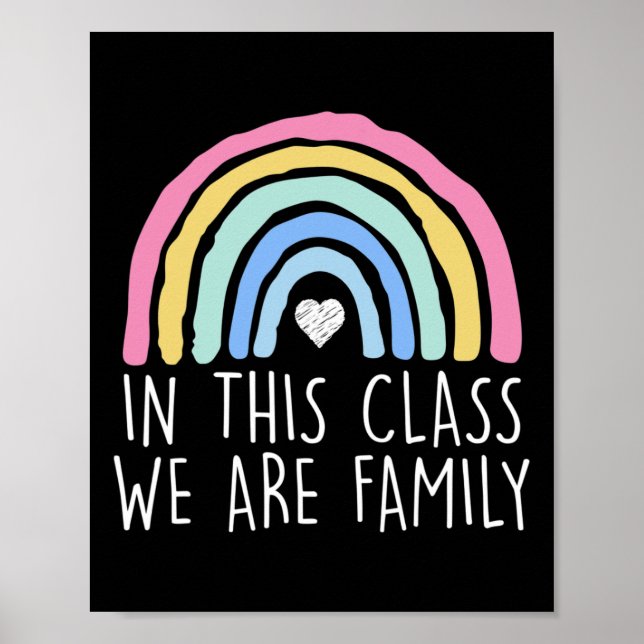Poster Nesta Classe, Somos Professores Familiares De Volt (Frente)