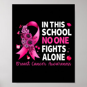 Poster Nesta Escola Ninguém Luta Sozinho Com O Cancer Da