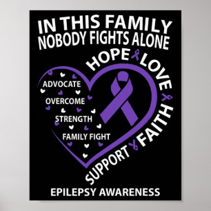 Poster Nesta Família Ninguém Luta Contra a Epilepsia Cons