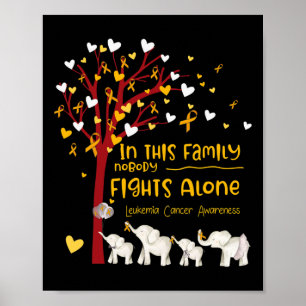Poster Nesta Família Ninguém Luta Contra A Leucemia Sozin