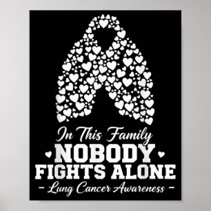 Poster Nesta Família Ninguém Luta Sozinho Câncer de Pulmã