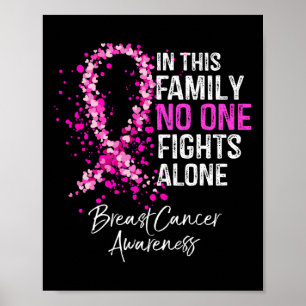 Poster Nesta Família Ninguém Luta Sozinho Com O Cancer A
