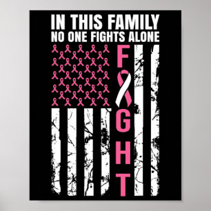 Poster Nesta Família Ninguém Luta Sozinho Com O Cancer Da