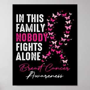 Poster Nesta Família Ninguém Luta Sozinho Com O Cancer Da