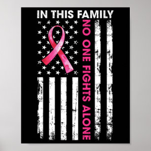 Poster Nesta Família Ninguém Luta Sozinho Com O Cancer Da